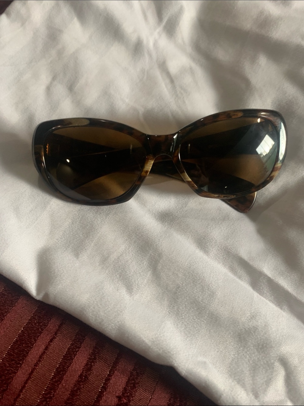 Liz Claiborne Tortoiseshell Sunglasses with Brown Lenses